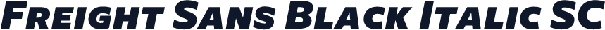 Freight Sans Black Italic SC
