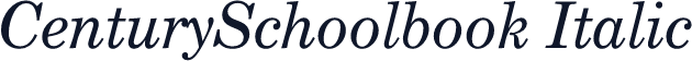 CenturySchoolbook Italic