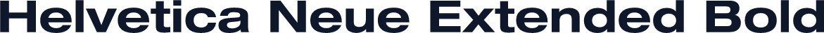 Helvetica Neue Extended Bold