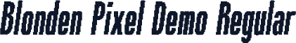 Blonden Pixel Demo Regular