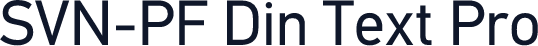 SVN-PF Din Text Pro