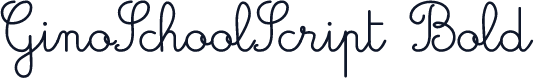 GinoSchoolScript Bold