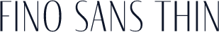 Fino Sans Thin