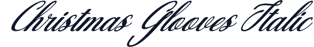 Christmas Glooves Italic