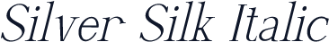 Silver Silk Italic