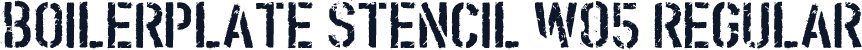 Boilerplate Stencil W05 Regular