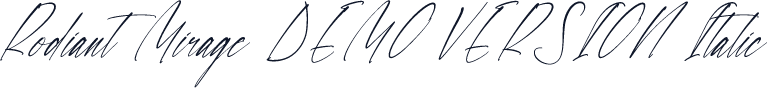 Rodiant Mirage DEMO VERSION Italic