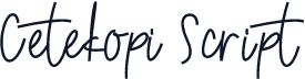 Cetekopi Script