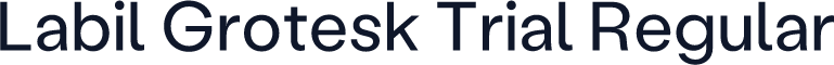 Labil Grotesk Trial Regular