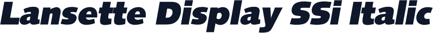 Lansette Display SSi Italic