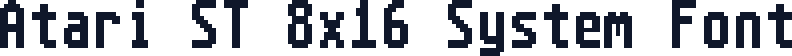 Atari ST 8x16 System Font