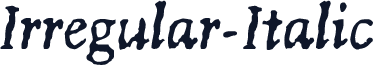 Irregular-Italic