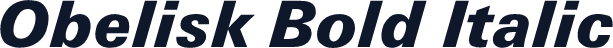 Obelisk Bold Italic
