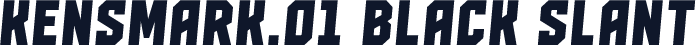 Kensmark.01 Black Slant