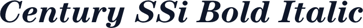 Century SSi Bold Italic