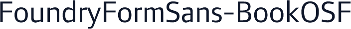 FoundryFormSans-BookOSF