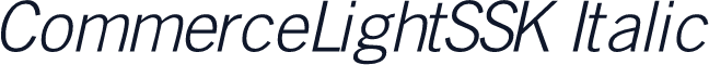 CommerceLightSSK Italic