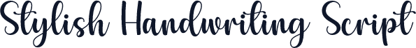 Stylish Handwriting Script