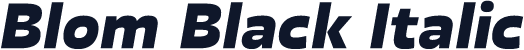 Blom Black Italic