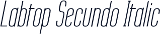 Labtop Secundo Italic