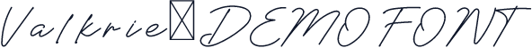 Valkrie-DEMO FONT