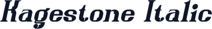 Kagestone Italic