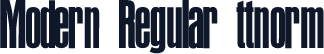 Modern Regular ttnorm