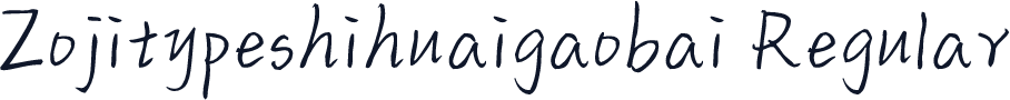 Zojitypeshihuaigaobai Regular