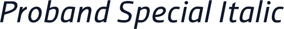 ☞Proband Special Italic