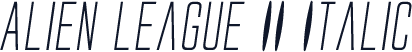Alien League II Italic