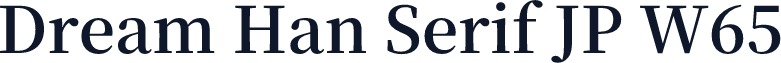 Dream Han Serif JP W65