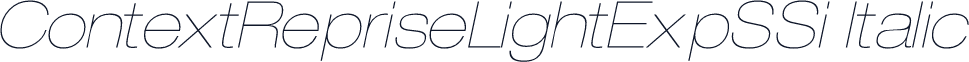ContextRepriseLightExpSSi Italic