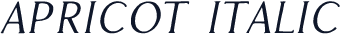 Apricot Italic