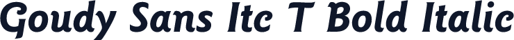 Goudy Sans Itc T Bold Italic