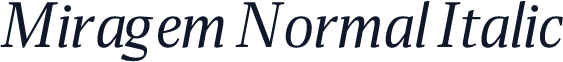 Miragem Normal Italic