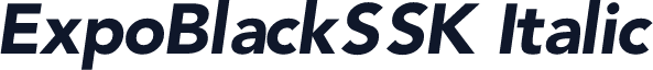 ExpoBlackSSK Italic