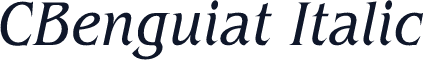 CBenguiat Italic