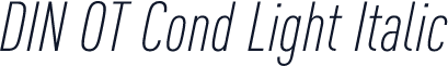 DIN OT Cond Light Italic