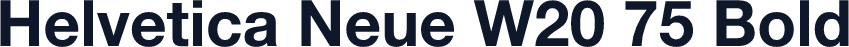 Helvetica Neue W20 75 Bold