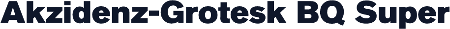 Akzidenz-Grotesk BQ Super