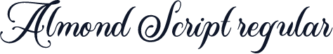 Almond Script regular