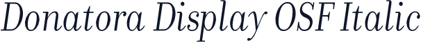Donatora Display OSF Italic