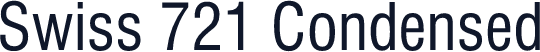 Swiss 721 Condensed