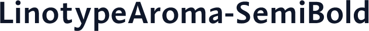 LinotypeAroma-SemiBold