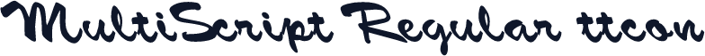 MultiScript Regular ttcon