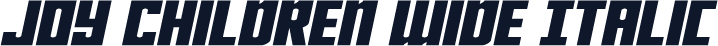 Joy Children Wide Italic