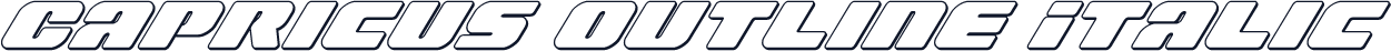 Capricus Outline Italic