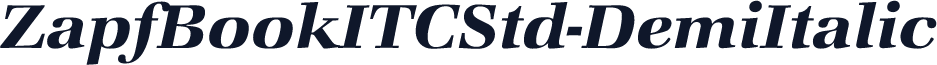 ZapfBookITCStd-DemiItalic