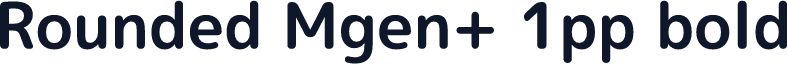 Rounded Mgen+ 1pp bold