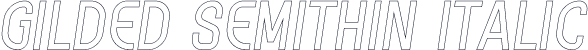 Gilded SemiThin Italic